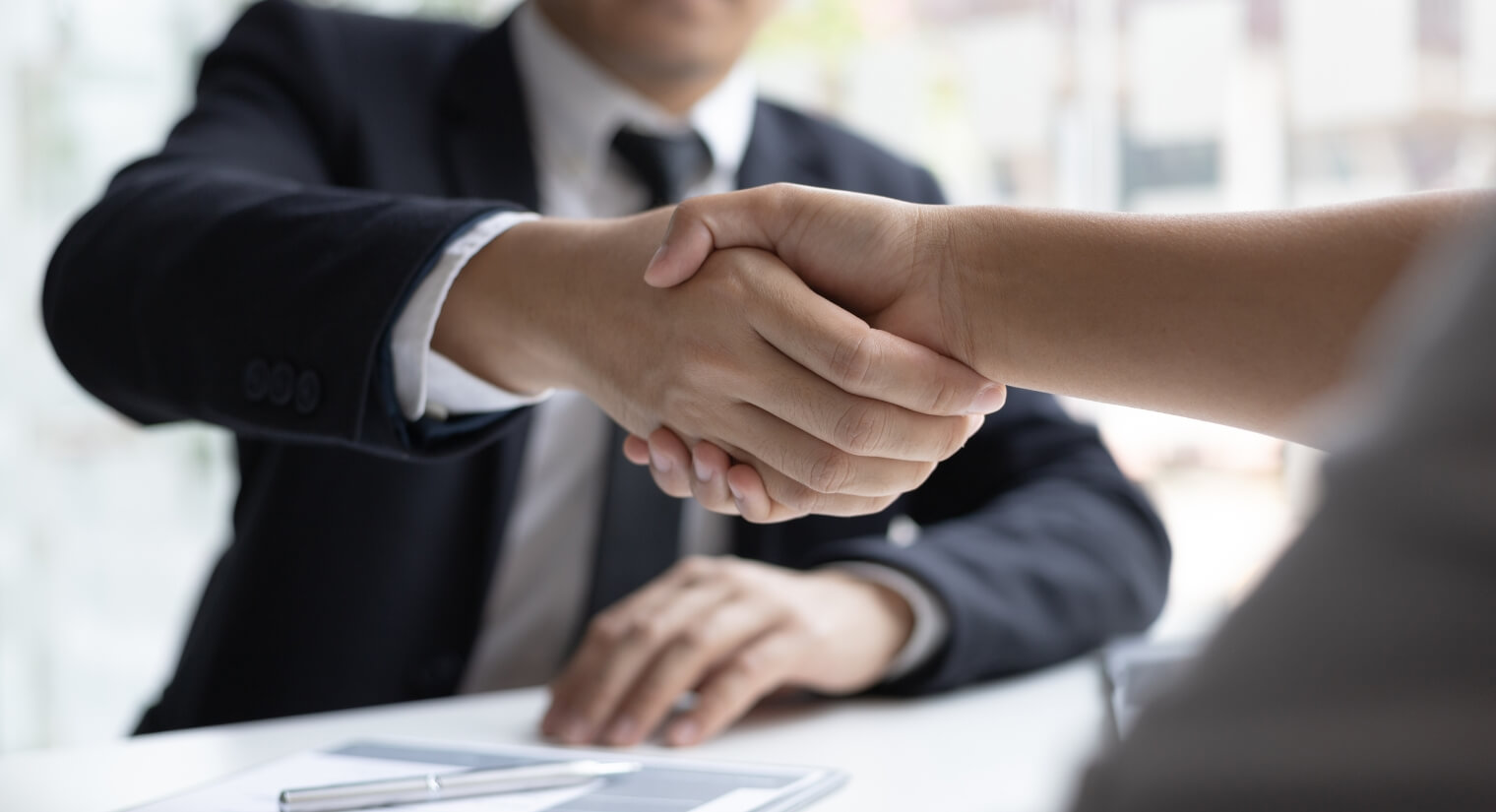 professional handshake
