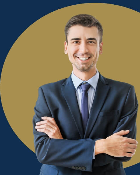 tax advisor folding arms and smiling